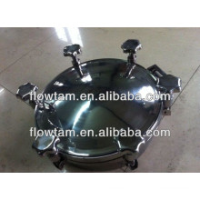 sanitary stainless steel tank manhole cover with pressure